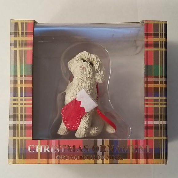 Sandicast Bichon Frise Christmas Ornament - Picture 9 of 9